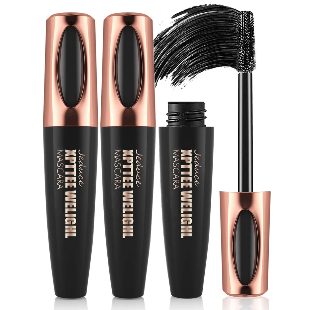 1/2 Pack Black 4D Silk Fiber Eyelash Mascara Extension Makeup – The perfect Mascara for you, by S.P. Beauty