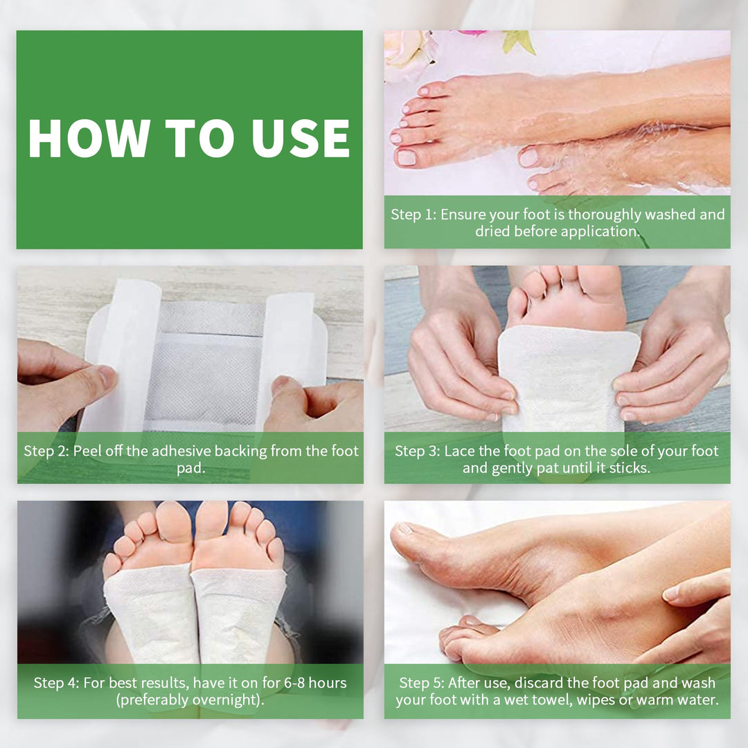 30 Pcs Sleep Foot Pads Natural Foot Patches Herbal Foot and Body Care – The perfect Foot Patch for you, by S.P. Beauty