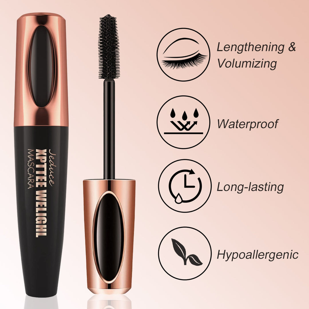 1/2 Pack Black 4D Silk Fiber Eyelash Mascara Extension Makeup – The perfect Mascara for you, by S.P. Beauty
