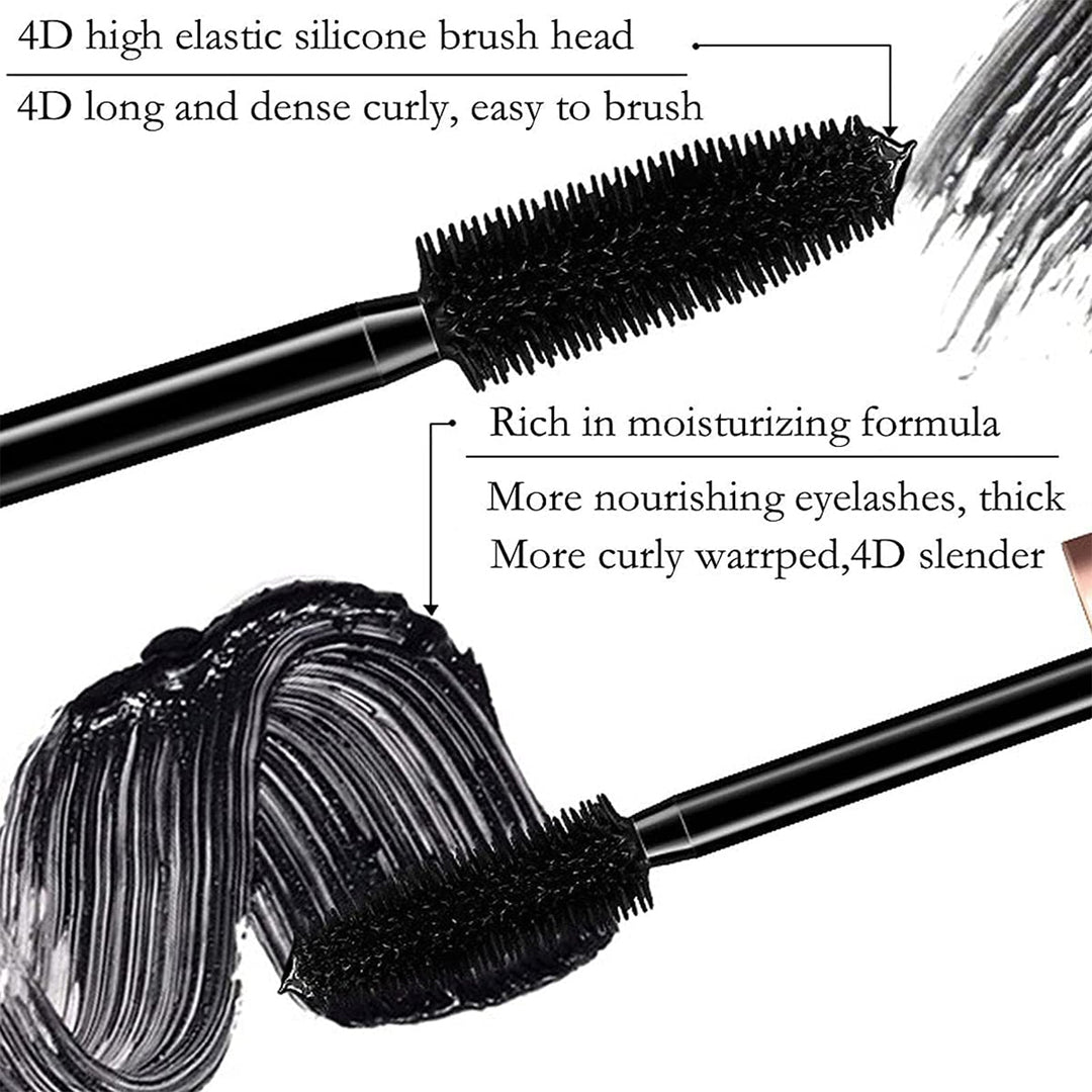 1/2 Pack Black 4D Silk Fiber Eyelash Mascara Extension Makeup – The perfect Mascara for you, by S.P. Beauty
