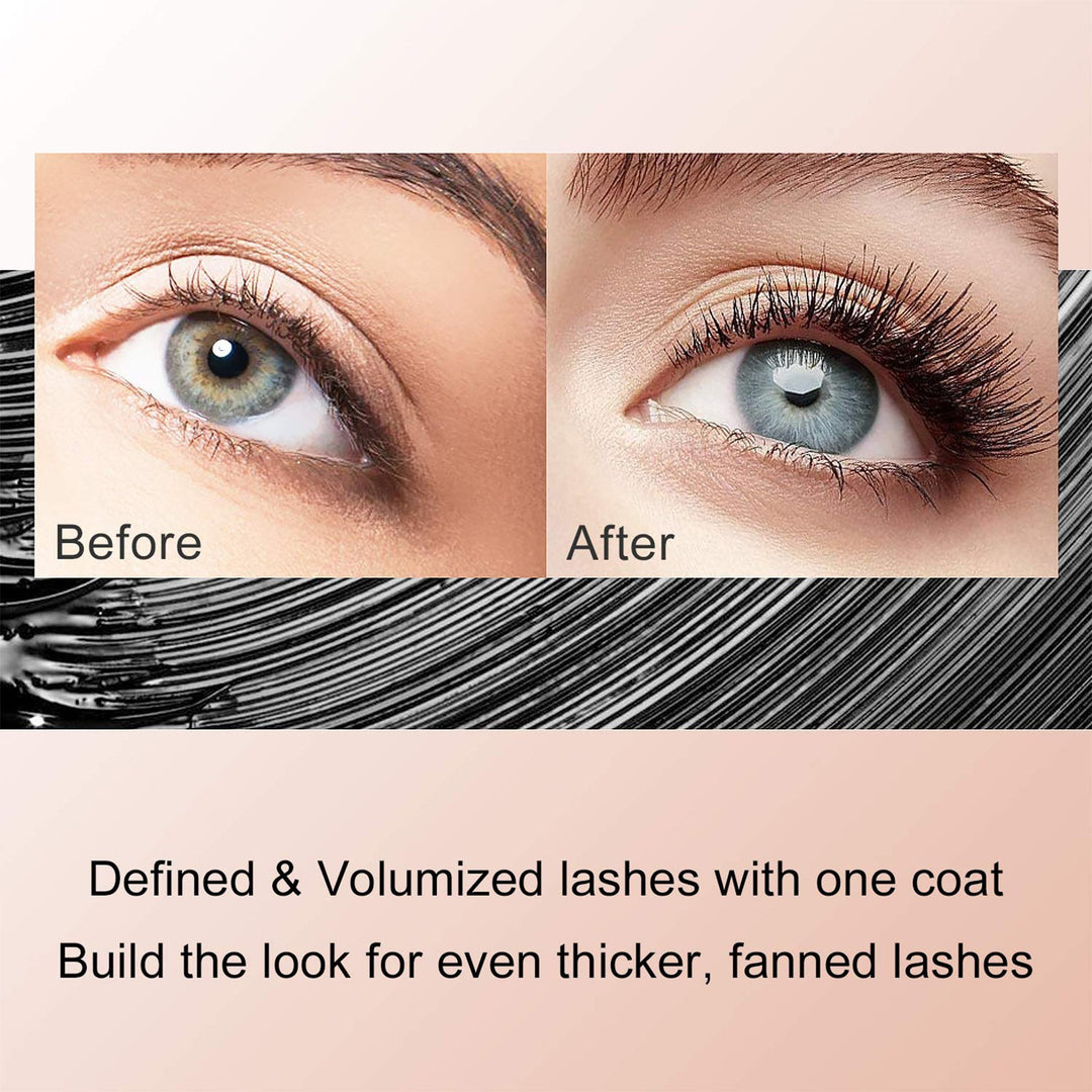 1/2 Pack Black 4D Silk Fiber Eyelash Mascara Extension Makeup – The perfect Mascara for you, by S.P. Beauty