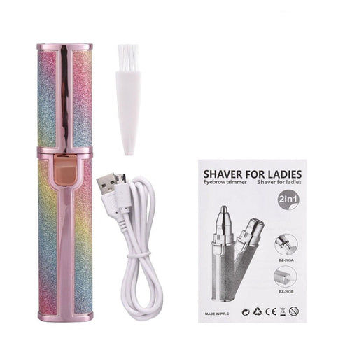 2 In 1 Electric Eyebrow Trimmer Mixed Color – The perfect Eyebrow Trimmer for you, by S.P. Beauty