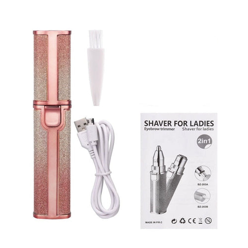 2 In 1 Electric Eyebrow Trimmer Rose Gold – The perfect Eyebrow Trimmer for you, by S.P. Beauty