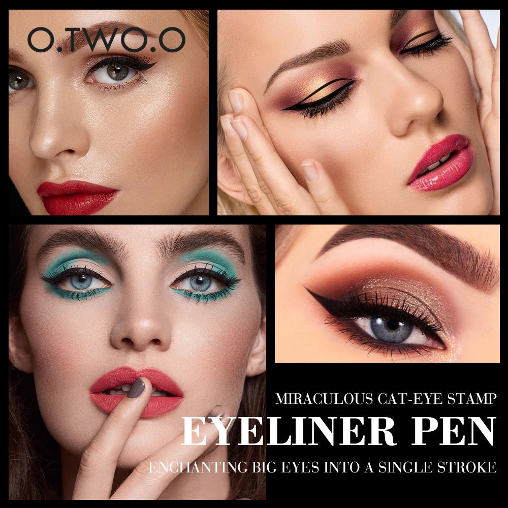 O.TWO.O Eyeliner Stamp Black Liquid Eyeliner Pen Waterproof Fast Dry – The perfect Eyeliner for you, by S.P. Beauty