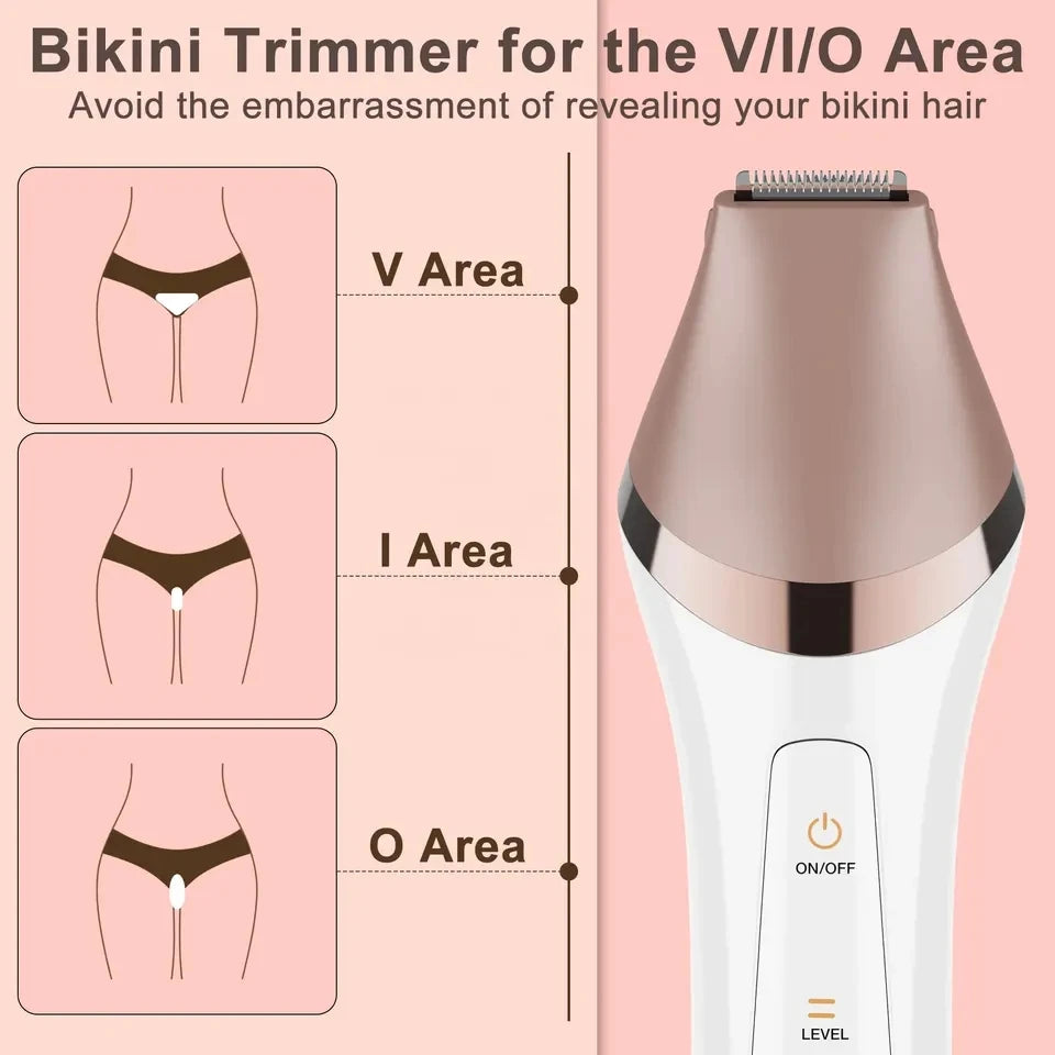 6in1 Set Electric Epilator Women Female Shaver Leg Body Hair Removal – The perfect Leg Body Shaver for you, by S.P. Beauty