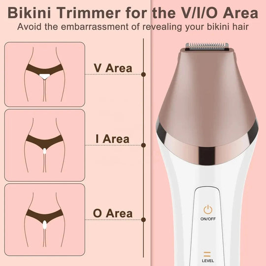 6in1 Set Electric Epilator Women Female Shaver Leg Body Hair Removal – The perfect Leg Body Shaver for you, by S.P. Beauty