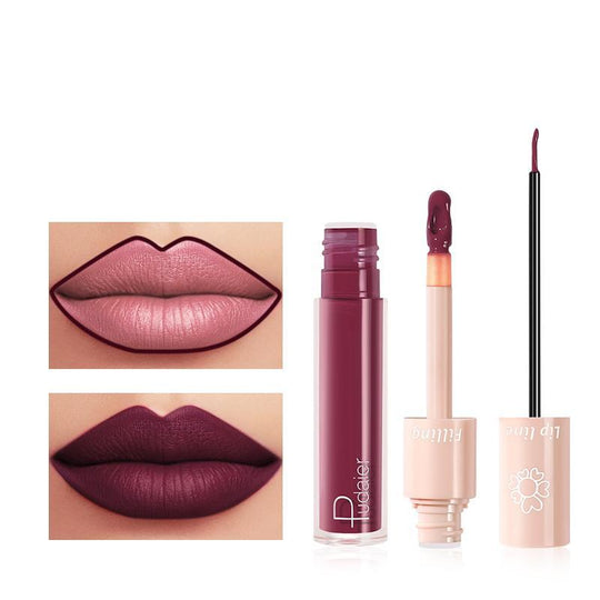 Pudaier Duo Lip Liner & Matte Liquid Lipstick - Color #19 Sangria ( ) – The perfect Lipstick by S.P. Beauty